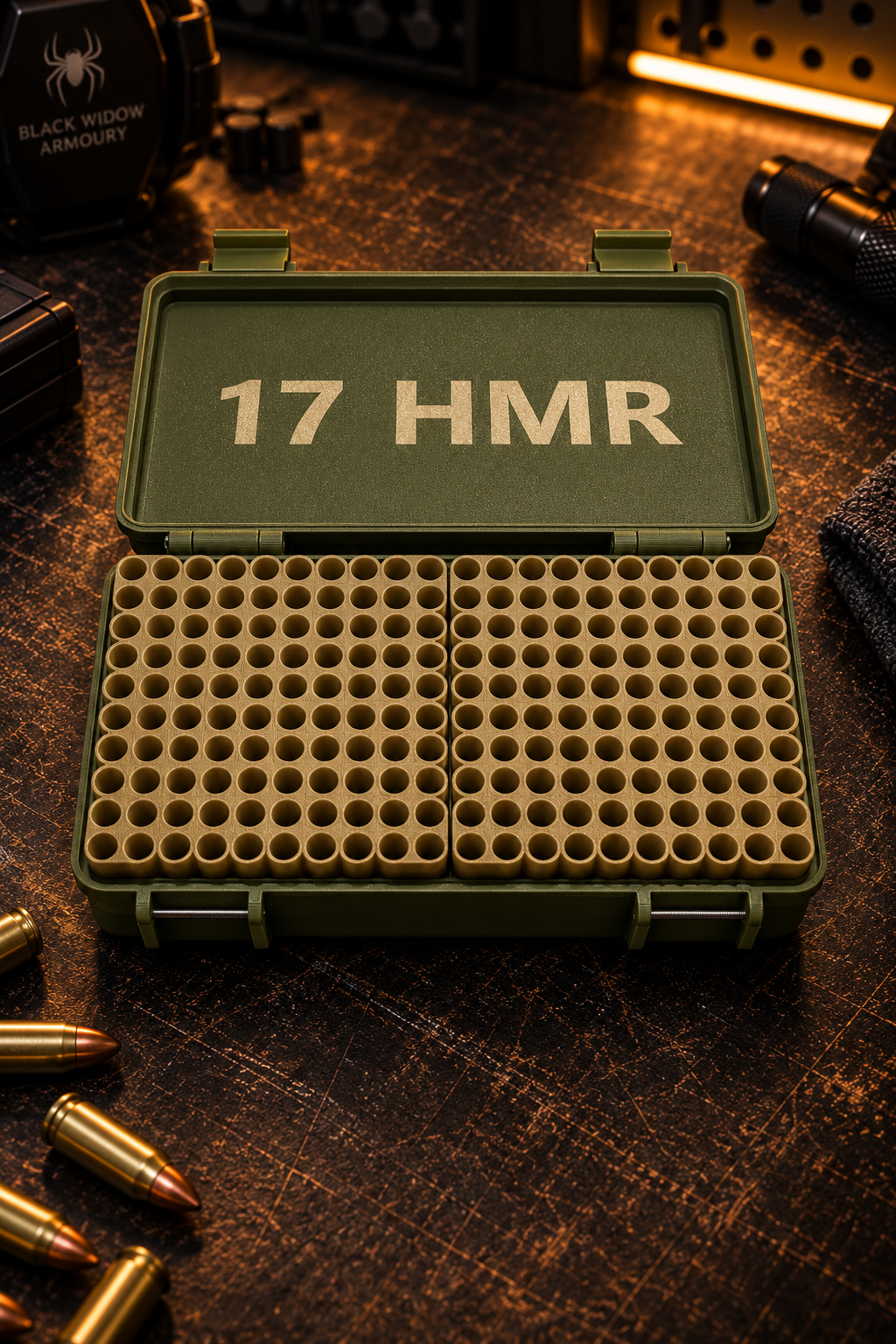 .17 HMR Ammo Box – High Capacity, Organised & Range Ready