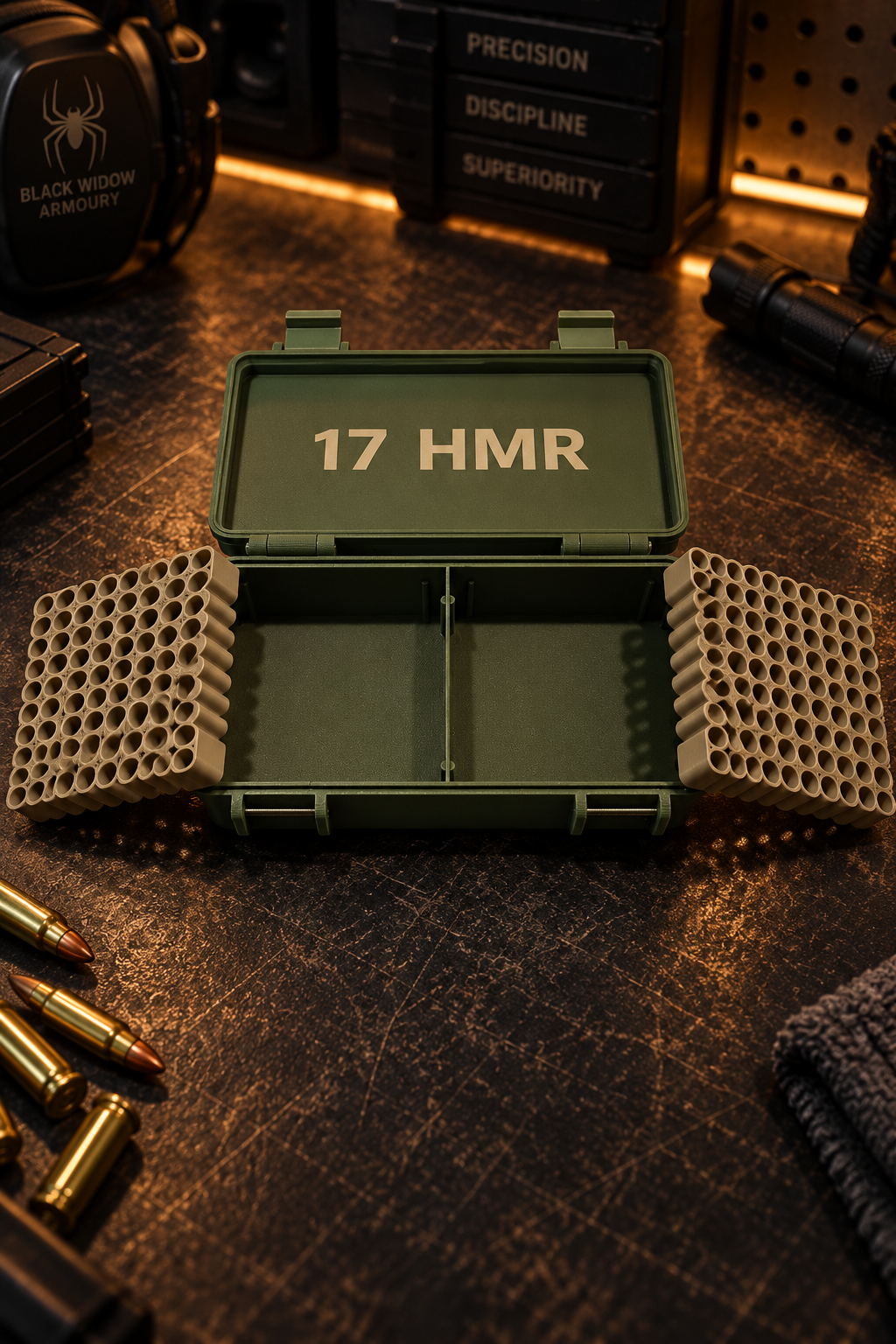 .17 HMR Ammo Box – High Capacity, Organised & Range Ready