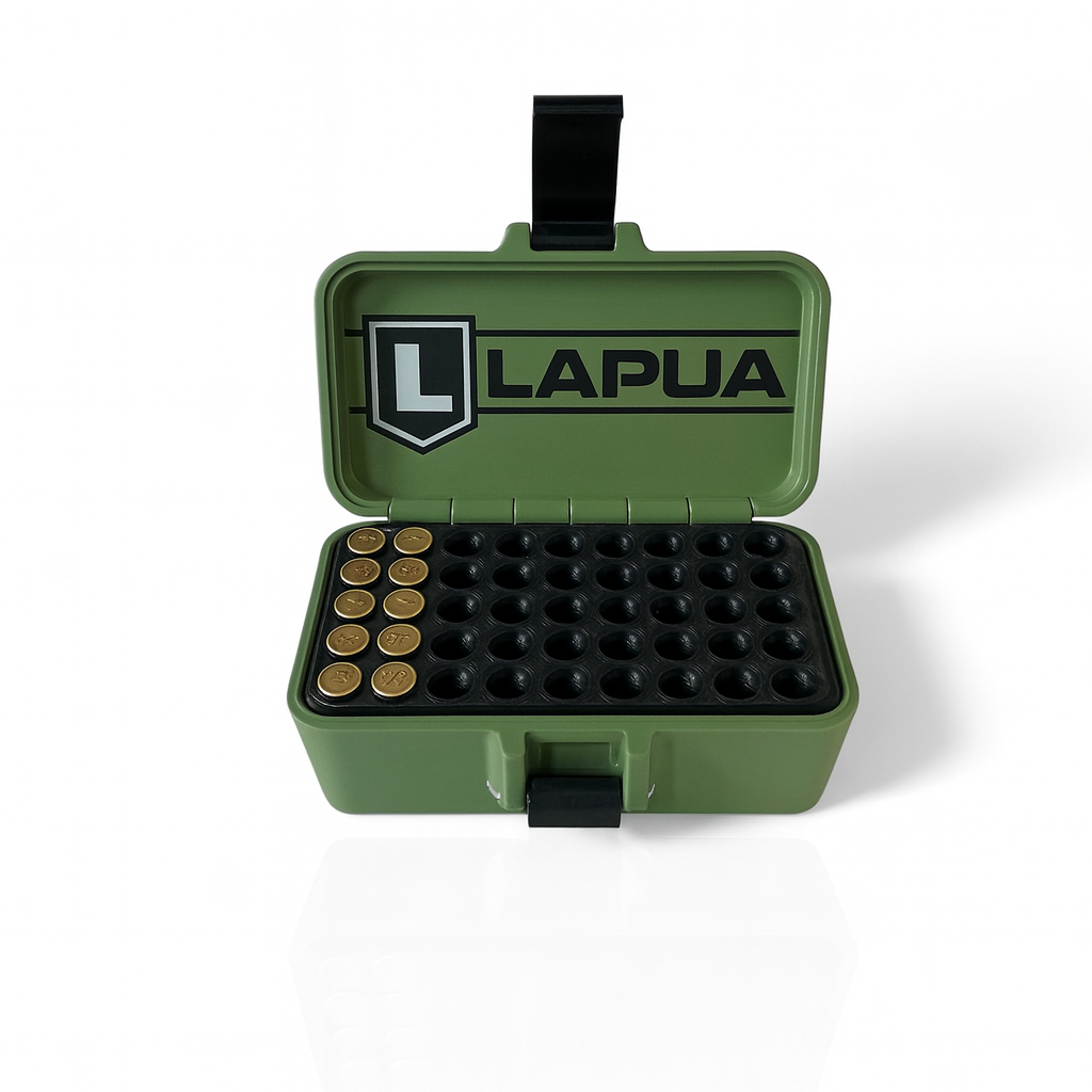 Lapua .22 LR Ammo Box — 50-Round 3D-Printed Waterproof Case | Secure, Lightweigh