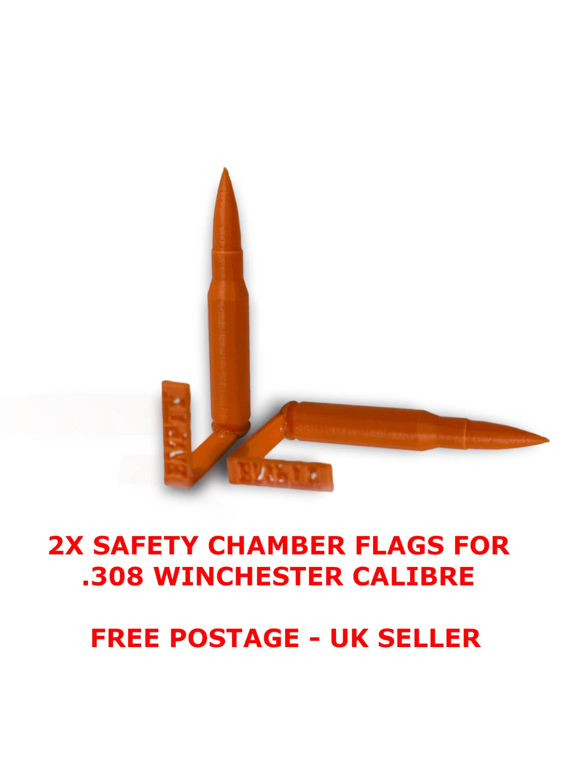 .308 WICHESTER SAFETY CHAMBER FLAG- FREE POSTAGE