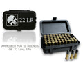 .22 LR 50 Round Ammo Case Box for Hunting Shooting Ammunition